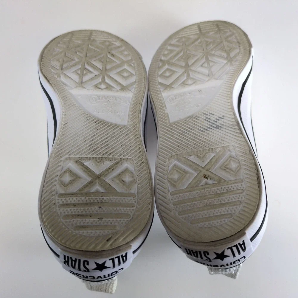 Converse All Star Shoreline Basketweave White Slip-On Sneakers Womens 8 Canvas